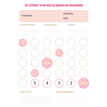 30 Günde Alışkanlık Kazanma