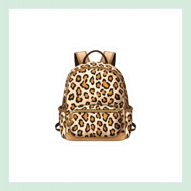 Leopar Bag Vinyl Sticker