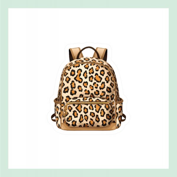 Leopar Bag Vinyl Sticker