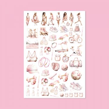 12- Fit Girl Sticker Sayfası