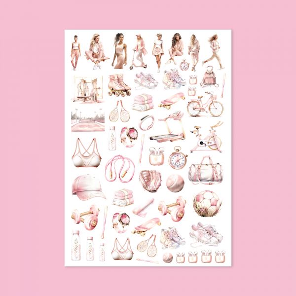 12- Fit Girl Sticker Sayfası