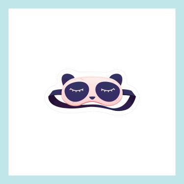 Panda Uyku Bandı Vinyl Sticker